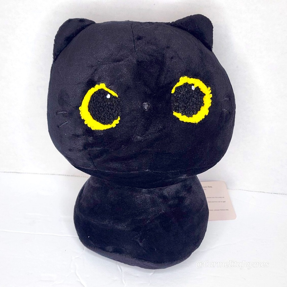 MEWAII 🌙🐈‍⬛ Moon Cat Black Cat Bouncy Bouncy Plush NWT